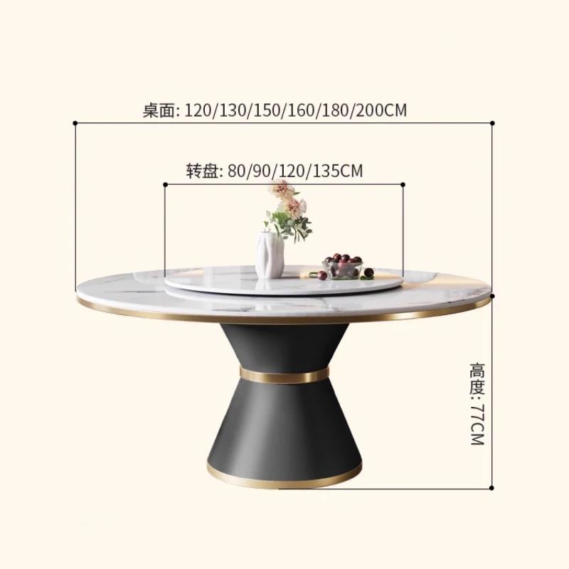 Tables de cuisine de luxe haut chaud garder la décoration Tables à manger Design français Tavolo Rou