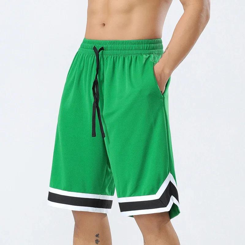 Short basket football homme respirant séchage rapide - Pantalon course extérieur poche zippée