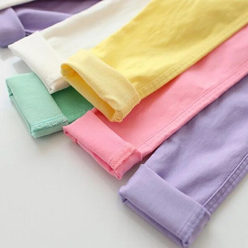 Pantalons Slim pour filles de 2 à 11 ans, couleur bonbon, crayon élastique, décontracté, Leggings so