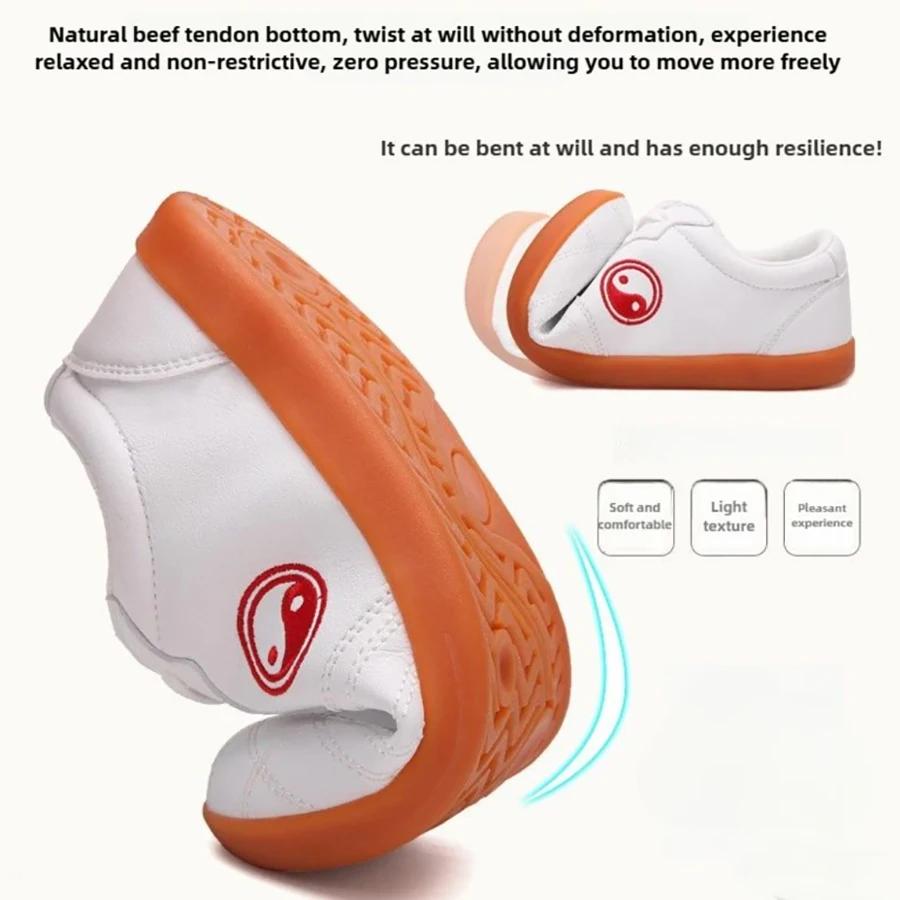 Chaussures KungFu chinoises en cuir Arts martiaux TaiChi Taekwondo WuShu karaté chaussures de Sport