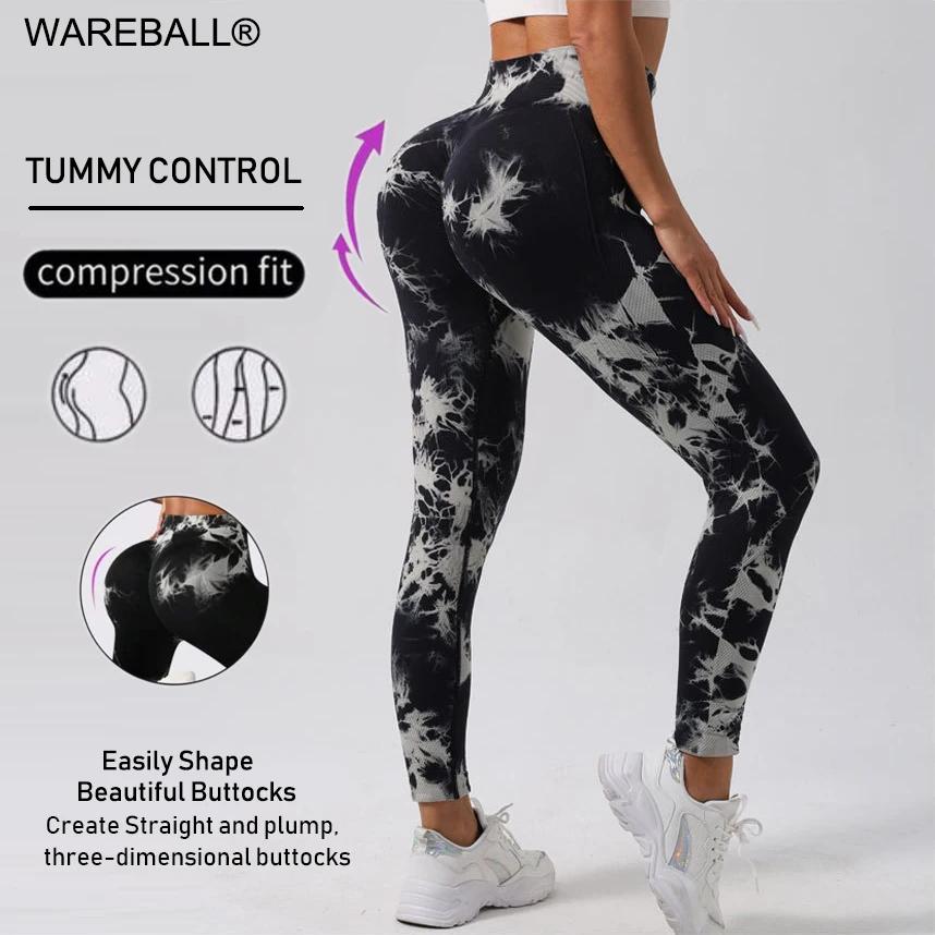 WAREBALL nouveau cravate colorant pantalons de Yoga Leggings de gymnastique femmes sans couture tail