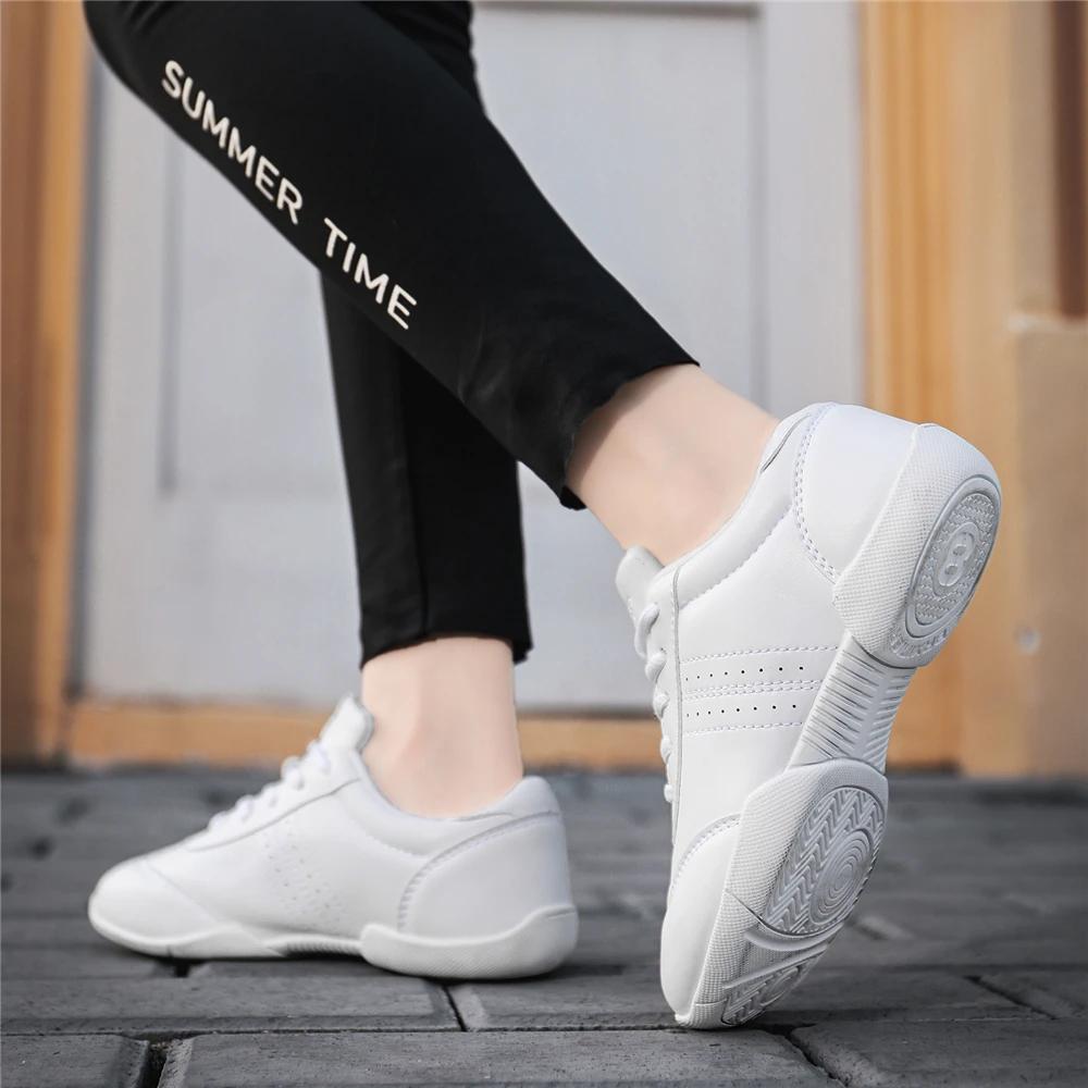 BAXINIER filles chaussures de joie pour femmes blanc Cheerleading danse baskets jeunesse Shool chaus