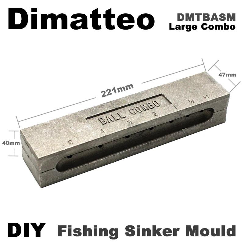 Dimatteo – moule coulant pour boules de pêche DMTBASM, 7/14/28/56/84/112/168g, 7 cavités