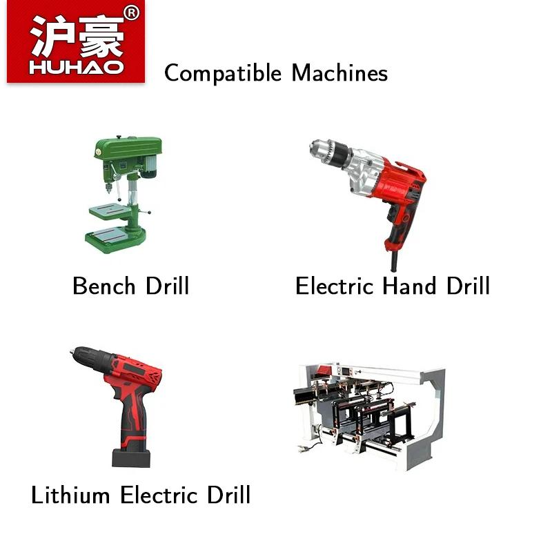 HUHAO 1/5 pièces contre-évier foret ensemble pour bois 8mm tige HSS bois vis perceuse routeur Bits t