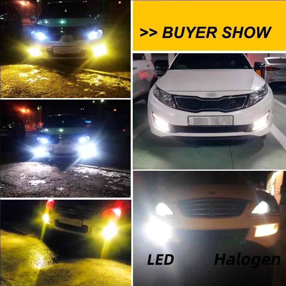 Ampoules LED antibrouillard pour VW AMAROK, feu de conduite avant blanc Double couleur, Canbus, 2011