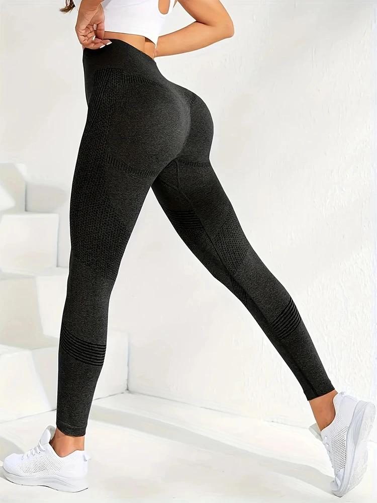 2 pièces Hip Lift Yoga Leggings Exercice taille haute ventre Tuck respirant Hp Lift Pantalon