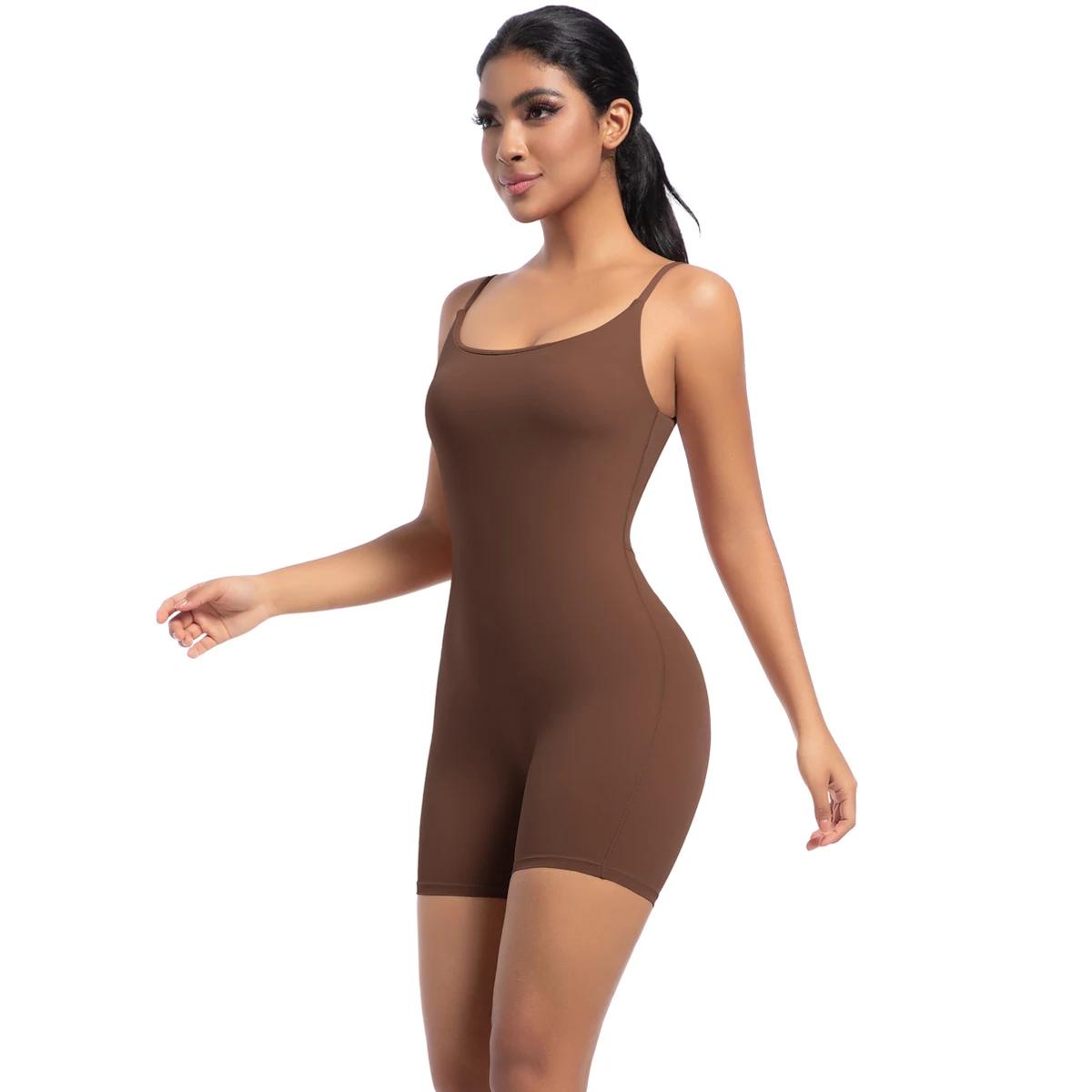 Combinaison dos nu sans couture femme - Barboteuse fitness pour lifting hanche sport