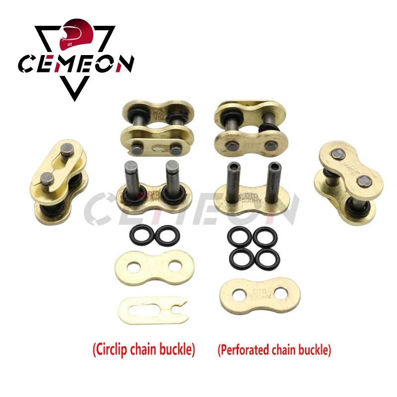 Boucle de chaîne pour moto Honda Yamaha Kawasaki Suzuk, Type 428/520/525/530 O, joint d'huile épais,