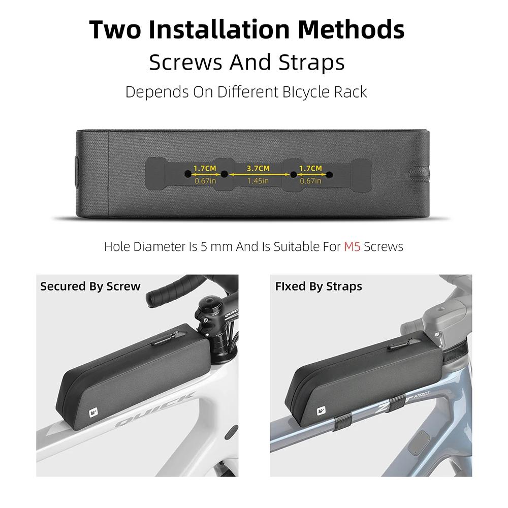 Rhinowalk – sac pour Tube supérieur de vélo, avec boulon monté et sangle, étanche, aérodynamique, fa