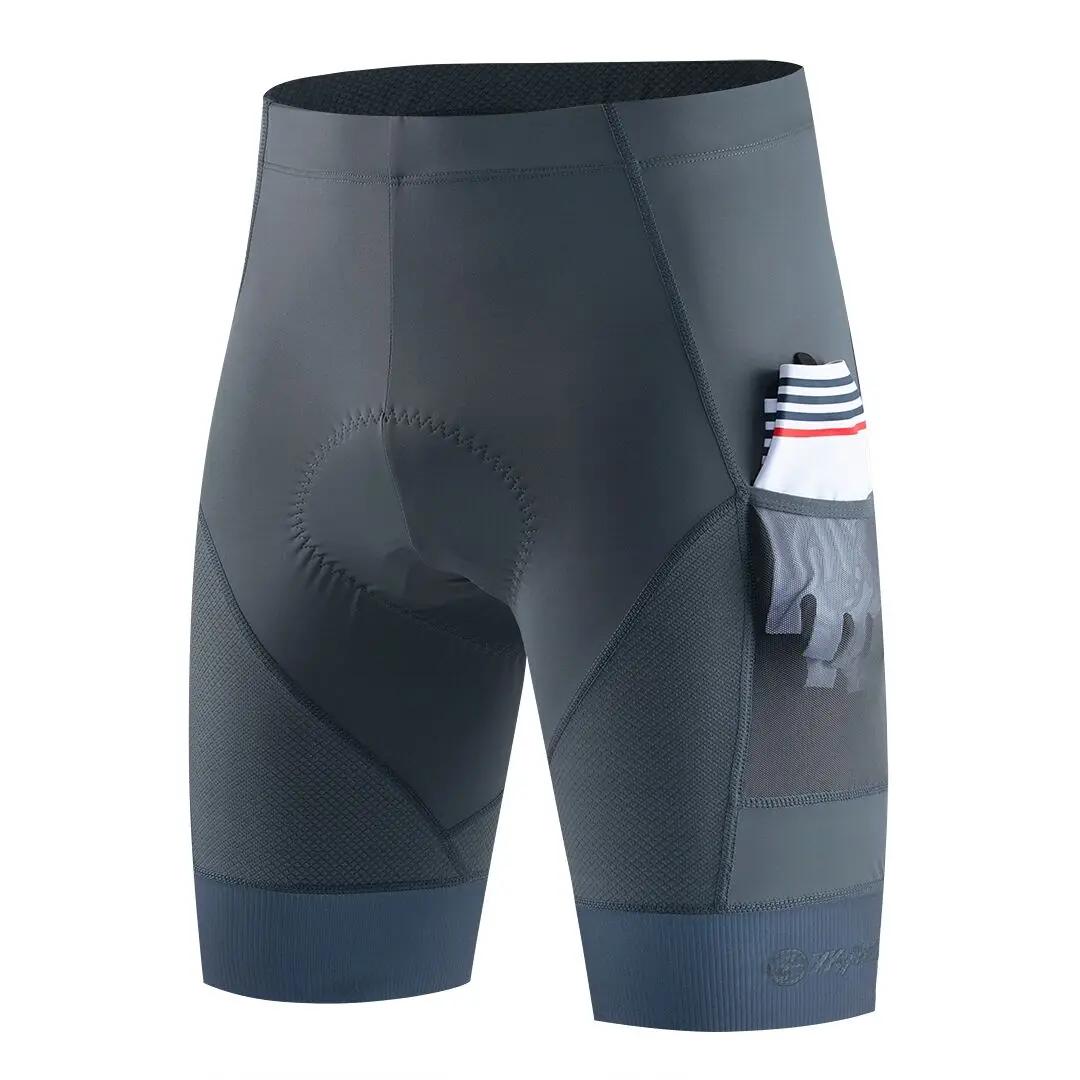 YKYWBIKE – Shorts de vélo rembourrés pour hommes, collants de sport confortables à 2 poches, coupe c