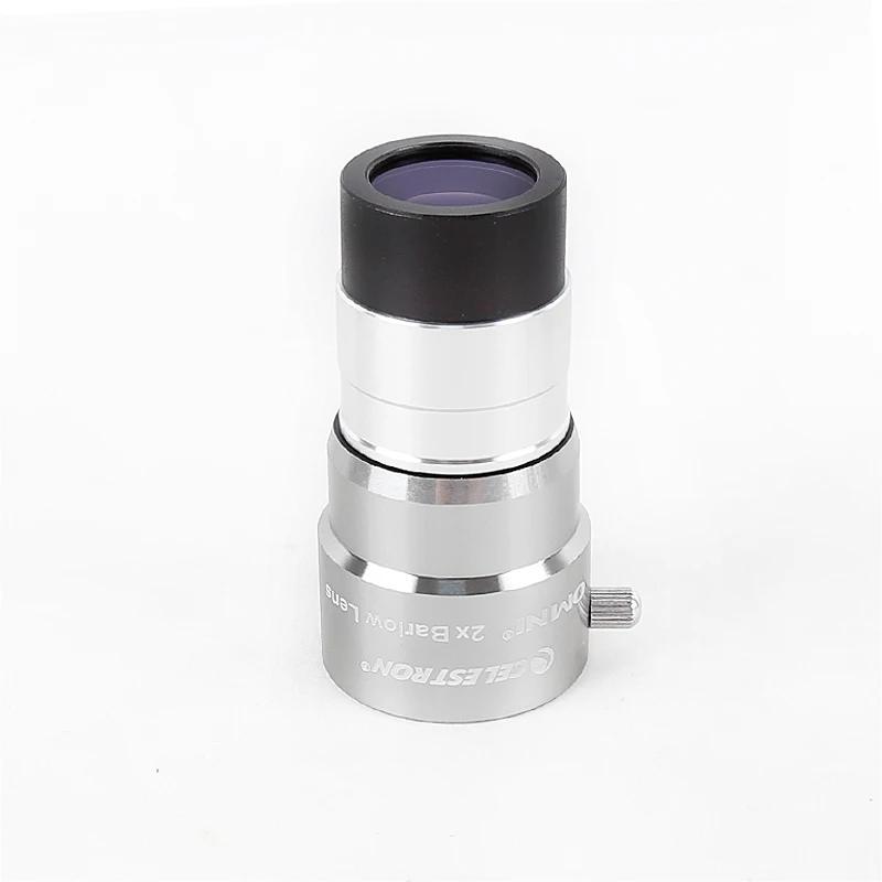 Celestron omni 2x lentille barlow lentille haute définition télescope astronomique lentille grossiss