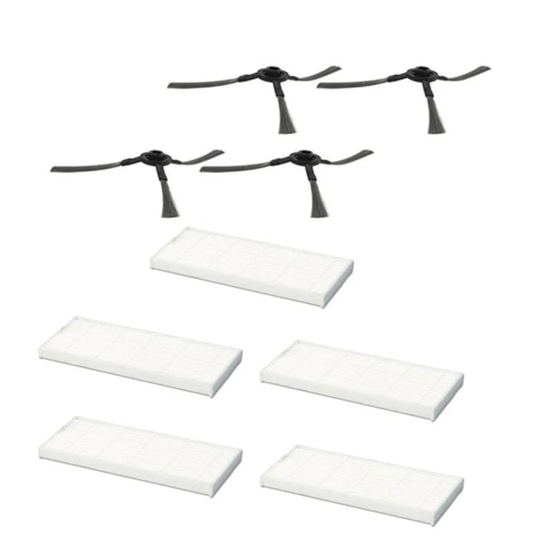 Pièces de rechange pour aspirateur Robot Vileda VR 201 VR201 PetPro, filtre HEPA, brosse latérale