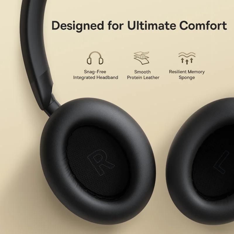 Casque Bluetooth Baseus Bowie MH1 avec réduction de bruit 48 dB, Hi-res LDAC, casque supra-auriculai