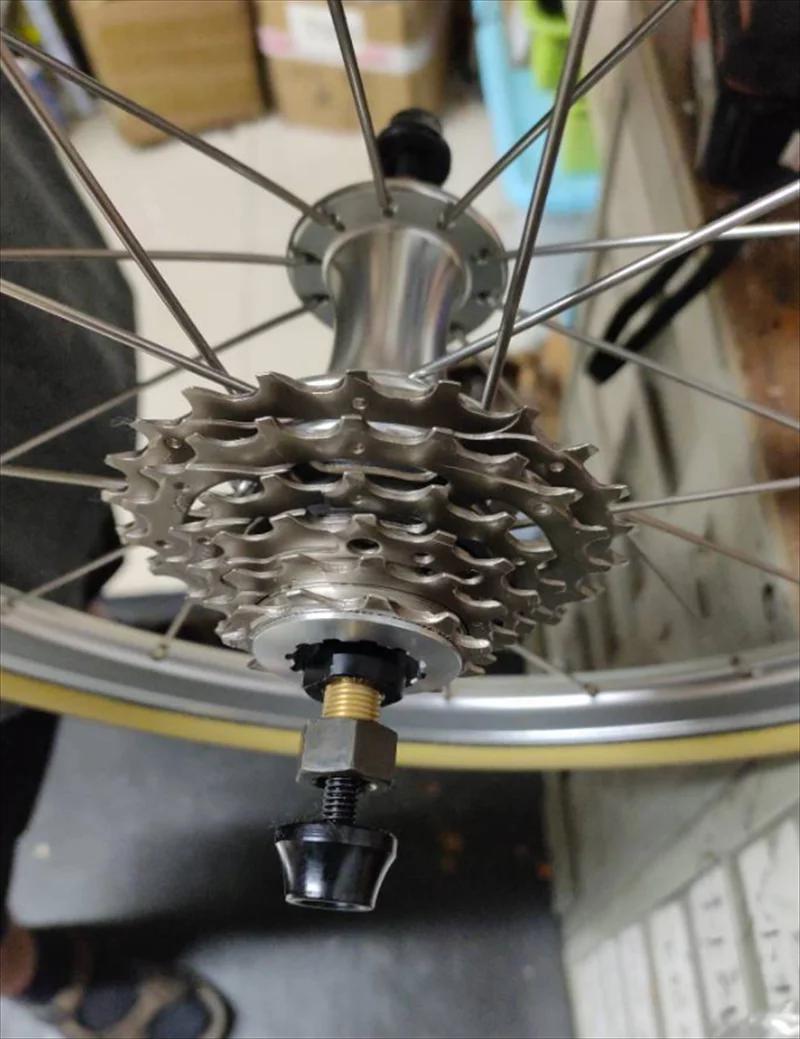 Jantes de vélo pliantes avant et arrière, Bromsilice 7 vitesses, 349