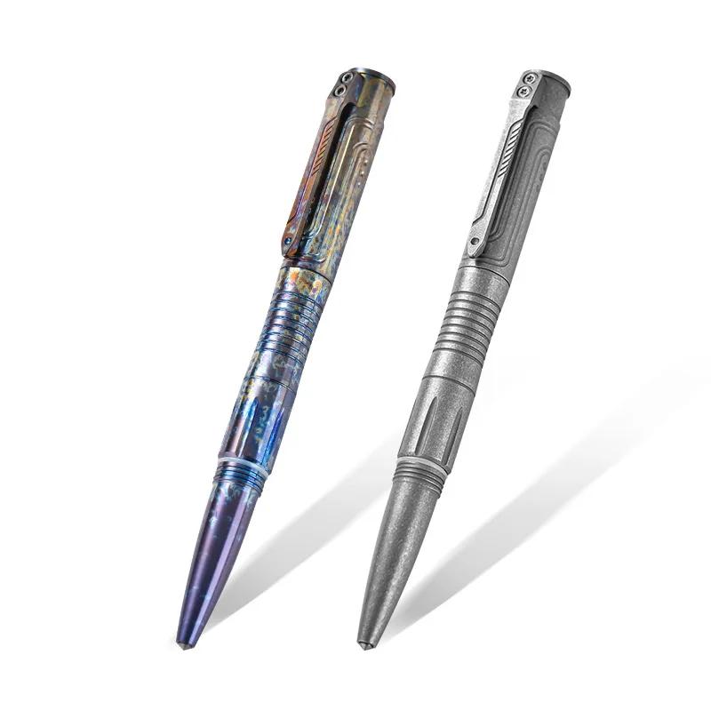 Stylo en alliage de titane EDC avec collection d'écriture, multifonctionnel, portable, extérieur, ou