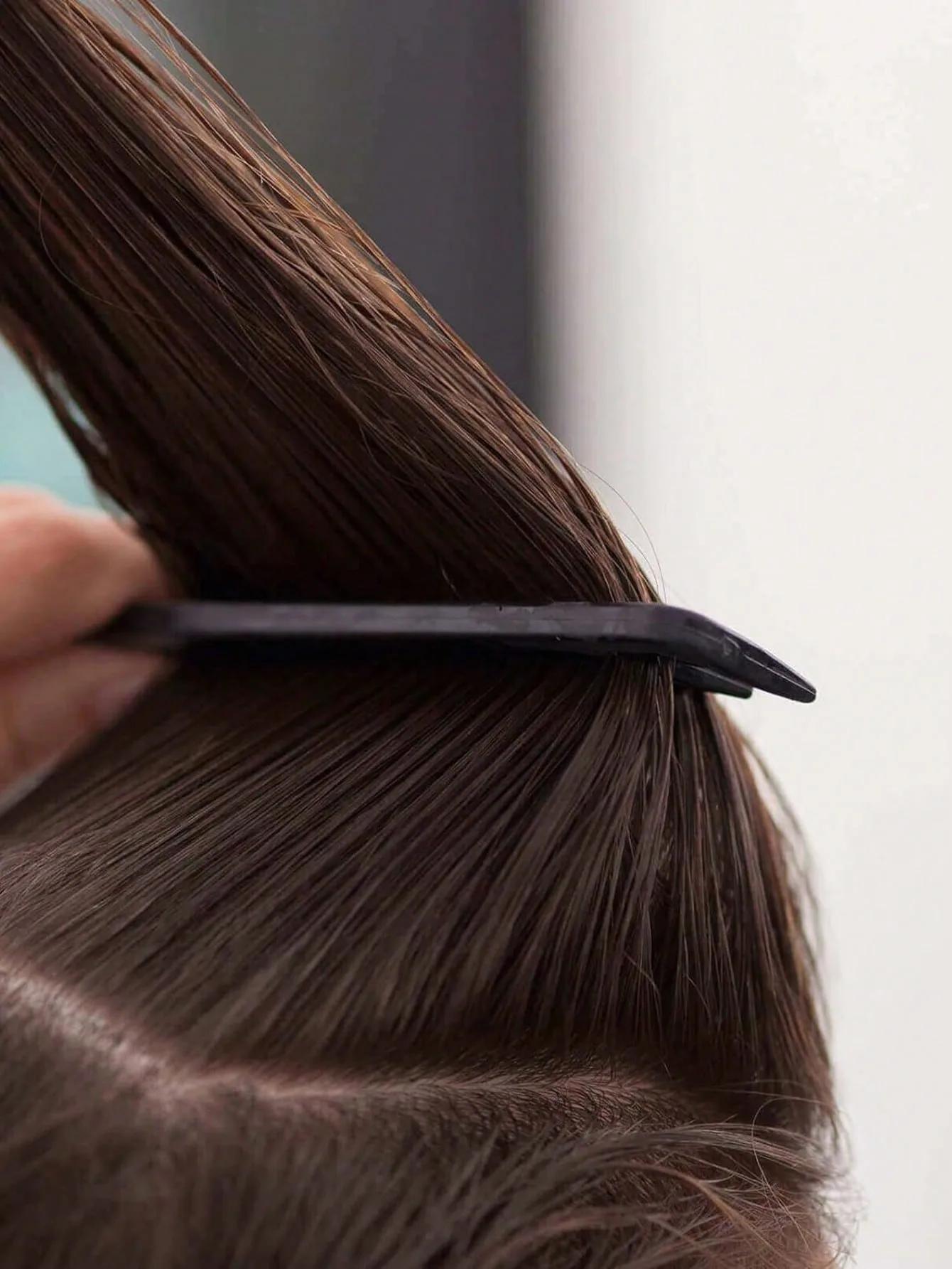 Peigne à cheveux professionnel à queue pointue en acier inoxydable, brosse à cheveux, outil de coiff