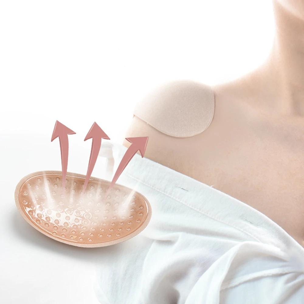 1 paire d'épaulettes antidérapantes en Silicone naturellement doux, rehausseur d'épaule Invisible, c