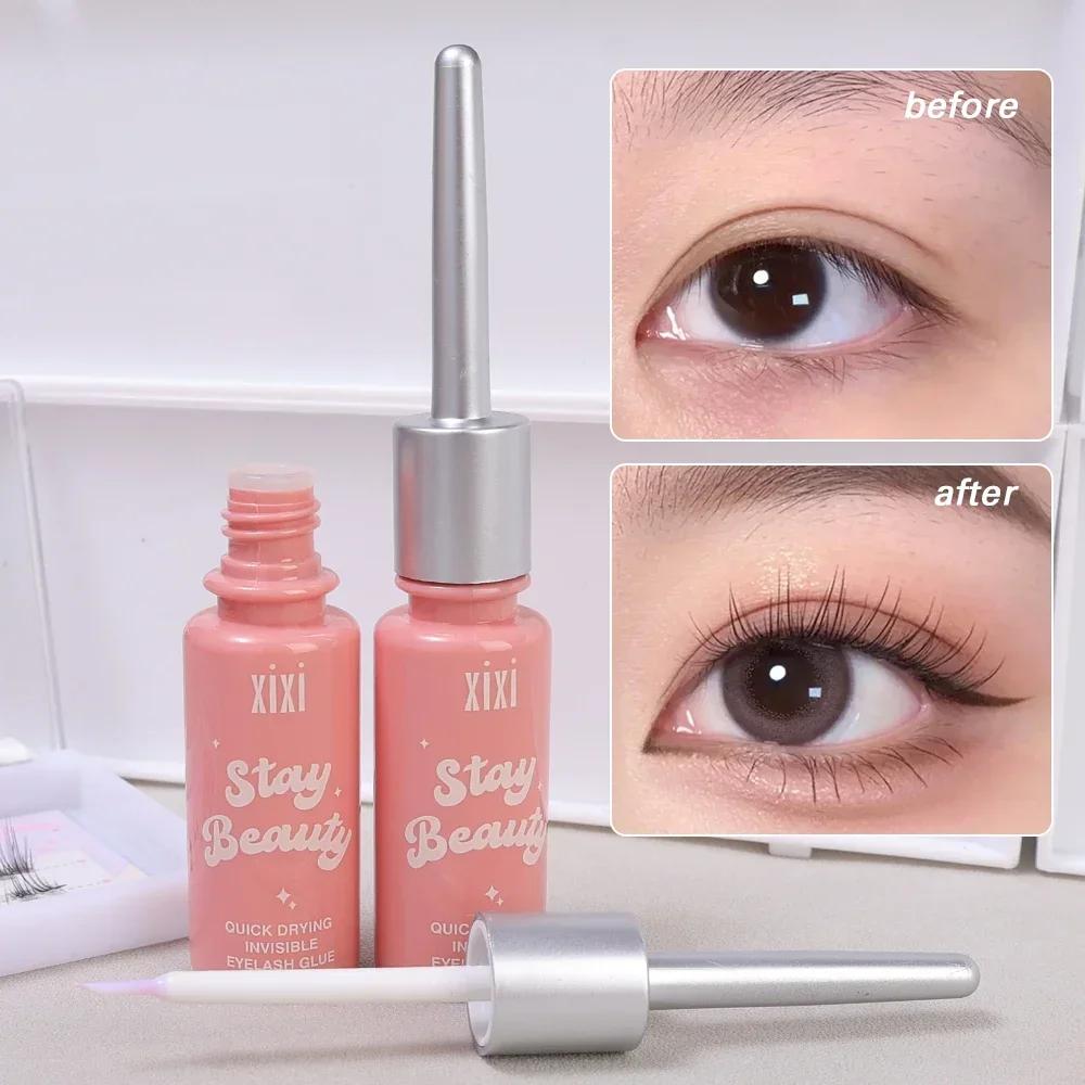 Colle à faux-cils invisible à séchage rapide, style transparent, naturel, extension, auto-adhésif, i