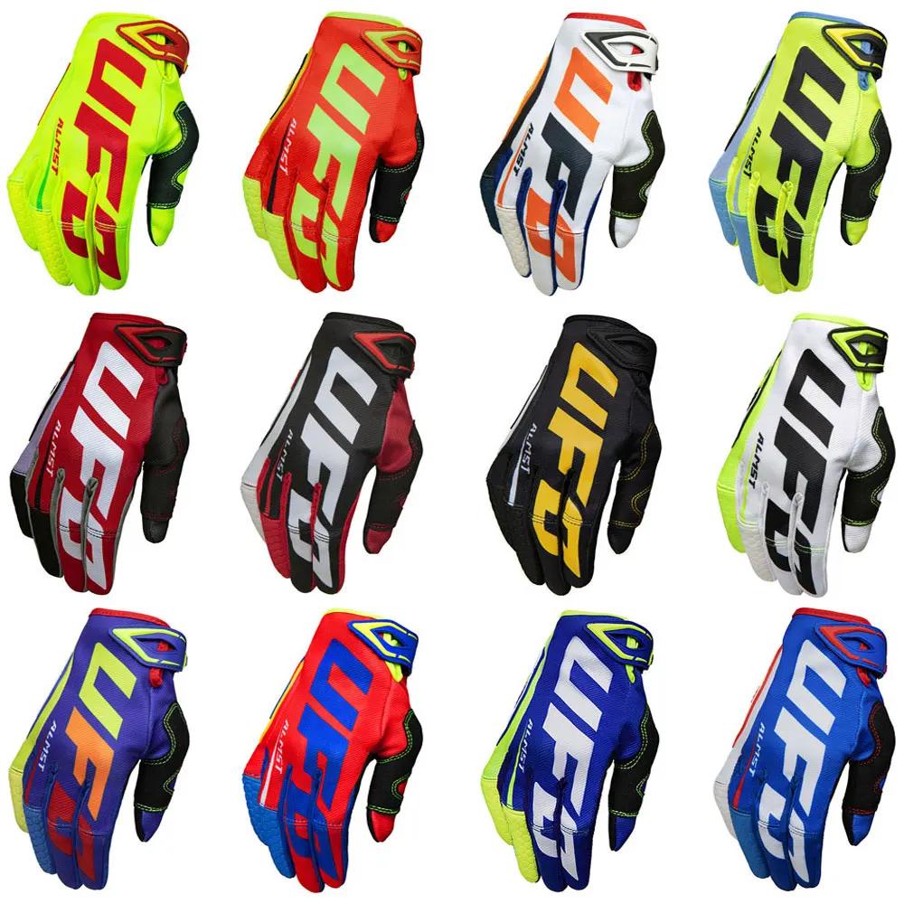 Gants de moto tout-terrain UFO Almst pour hommes et femmes, gants de course de motocross souples et