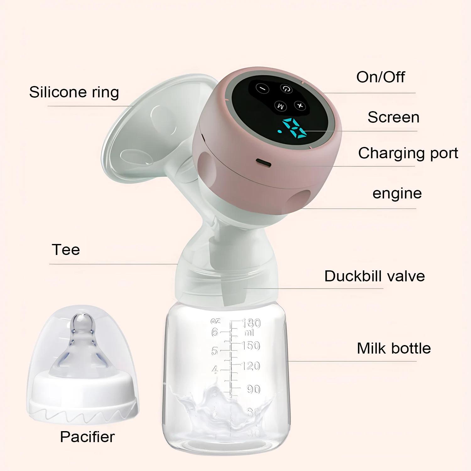 Tire-lait portable rechargeable par USB | Automatique à faible bruit | Aspirateur puissant sans