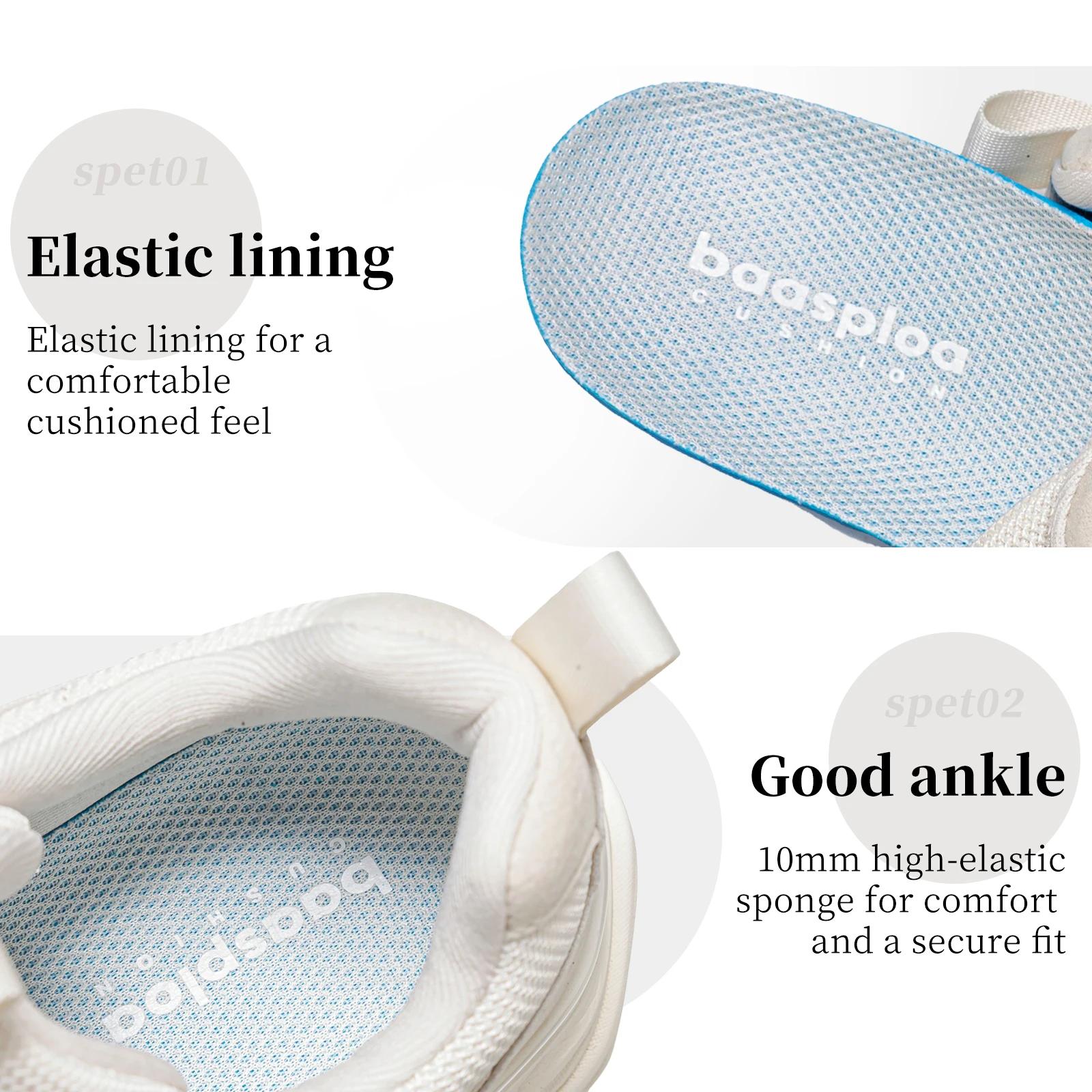 Baasploa – chaussures de marche pour femmes, chaussures de sport légères en maille respirante, confo