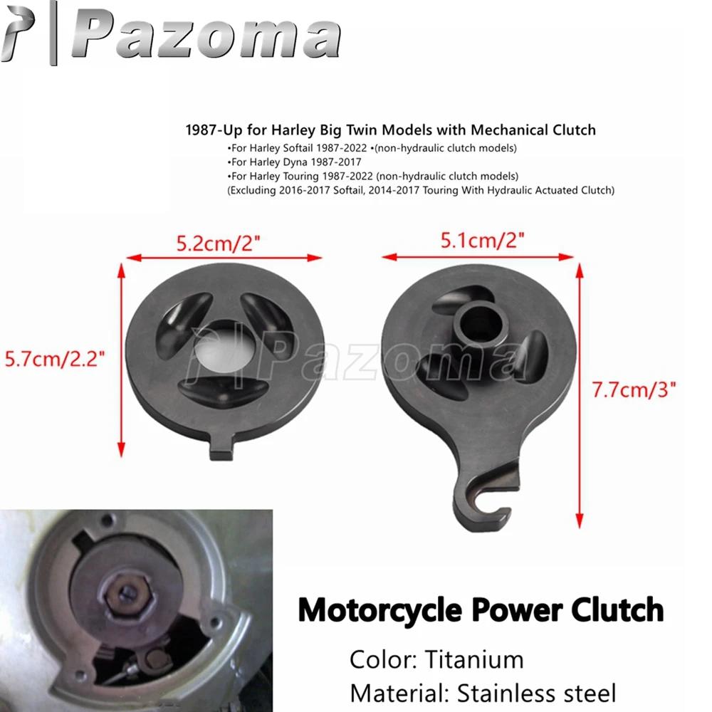 PAZOMA – embrayage électrique de moto en acier inoxydable, pour Harley Dyna Softail Touring, grand m