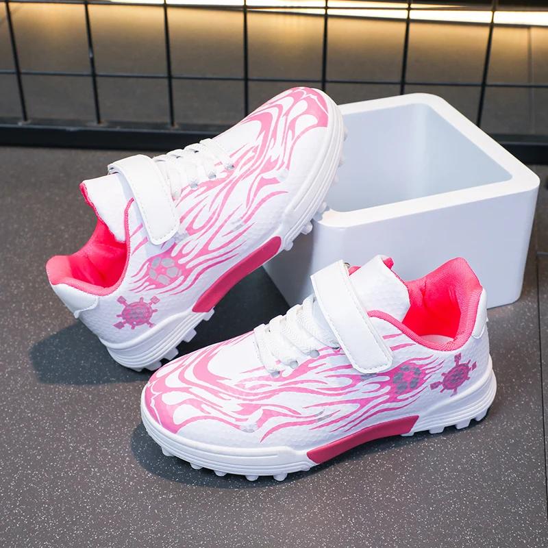 Chaussures de football coordonnantes respirantes pour enfants, chaussures de football pour garçons e