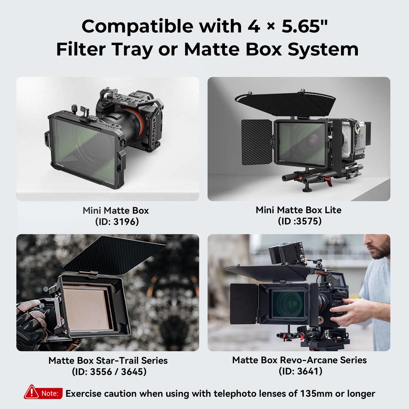 SmallRig CINE-Filtre à brouillard blanc 5.65, verre B270, compatible avec boîte de 256, 4x1/8 pouces