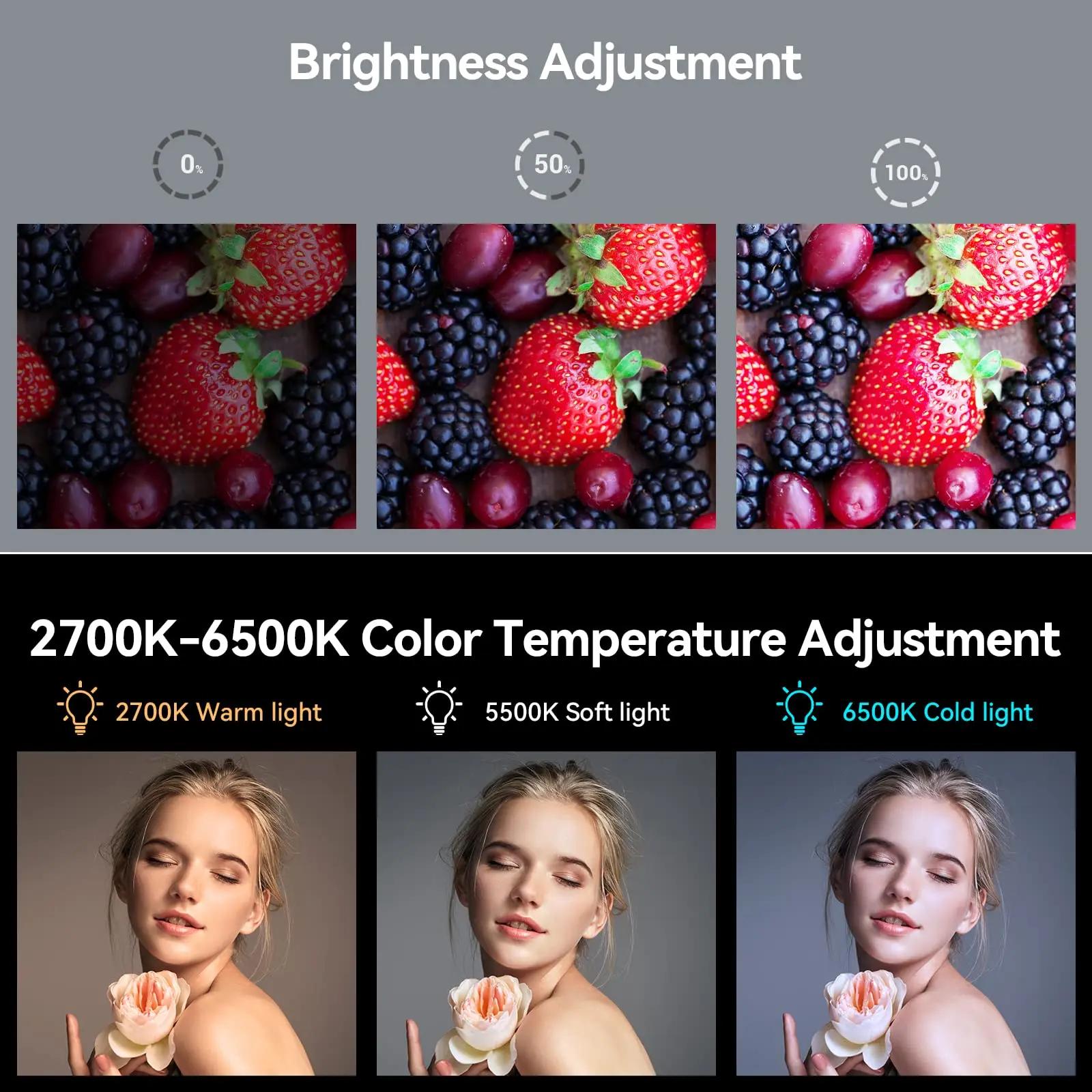 SmallRig P96 LED lumière vidéo Mini LED caméra lumières 2200 mAh 6500 k Zoom Photo vidéo éclairage p