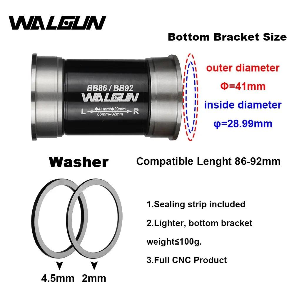 Walgun BB86 BB92 support inférieur roulement en céramique PF41DUB pour SRAM DUB pédalier presse diam