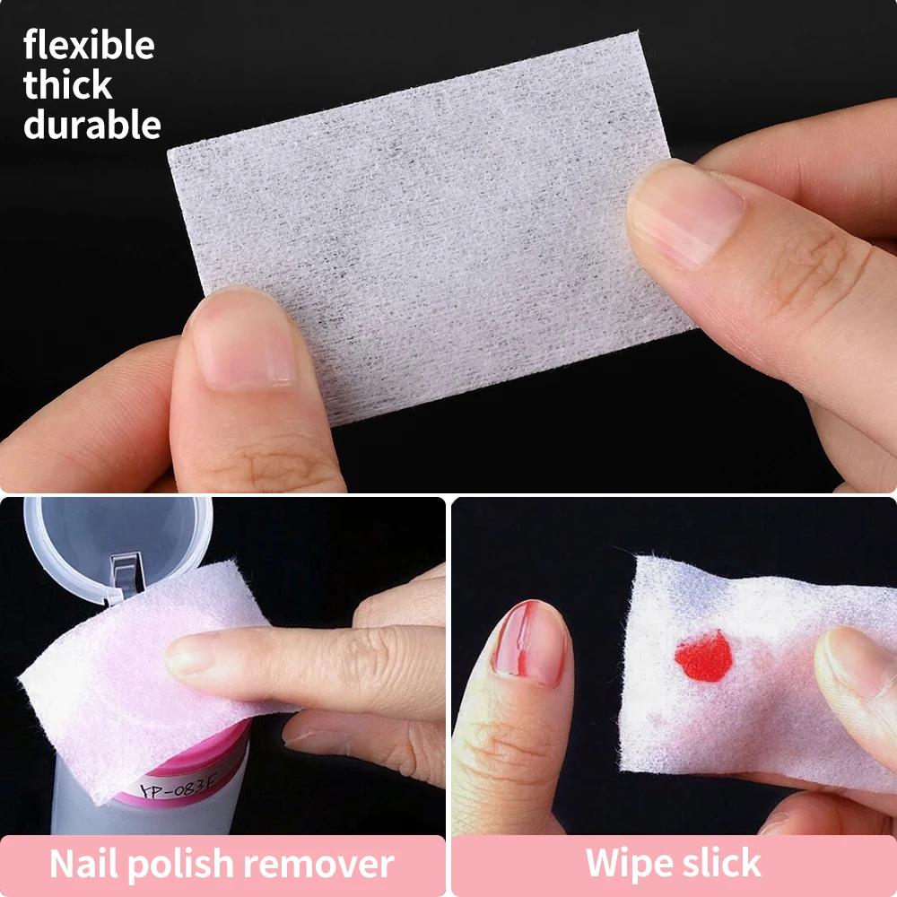 1000/500/100 pièces lingettes en coton pour ongles élimination du Gel enveloppes non pelucheuses tre