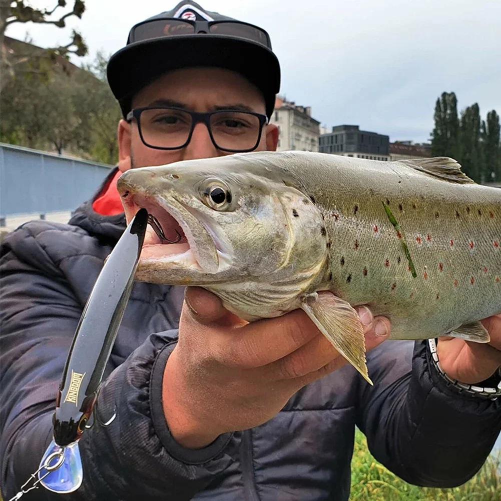 Kingdom Kingart coulant méné leurres de pêche 6g 9g 14g 18.6g Jerkbaits Wobblers d'action réalis
