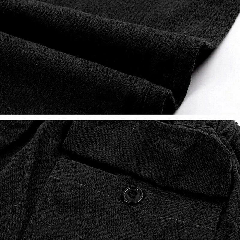 Mode hommes lin pantalons larges coréen pantalon surdimensionné sport Streetwear mâle printemps Yoga