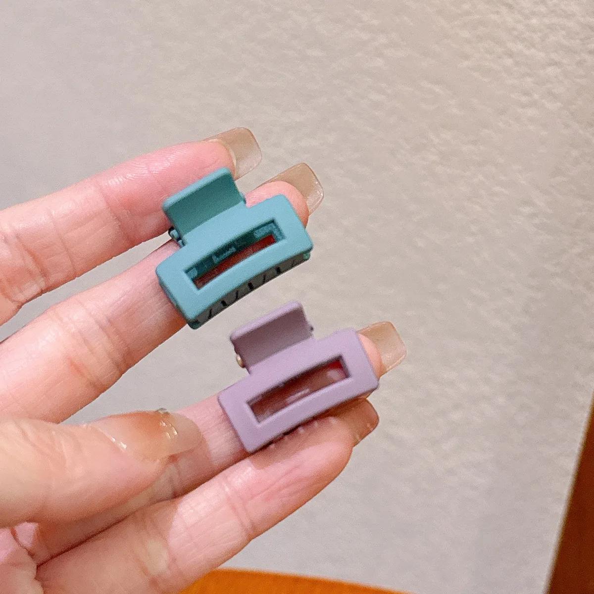 Pinces à cheveux creuses mates de couleur unie, Barrettes de capture de couleur bonbon, accessoires