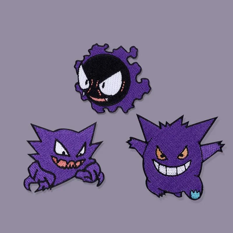 Original Pokemon 3 style Gengar Patch bricolage Badge tissu Patch broderie vêtements sac autocollant