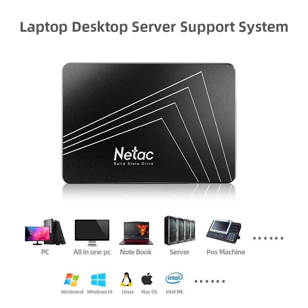 Netac SSD 4 to 2 to 1 to 2.5 pouces SATA3 128 go 256 go 512 go SSD disque dur HDD disque SSD interne