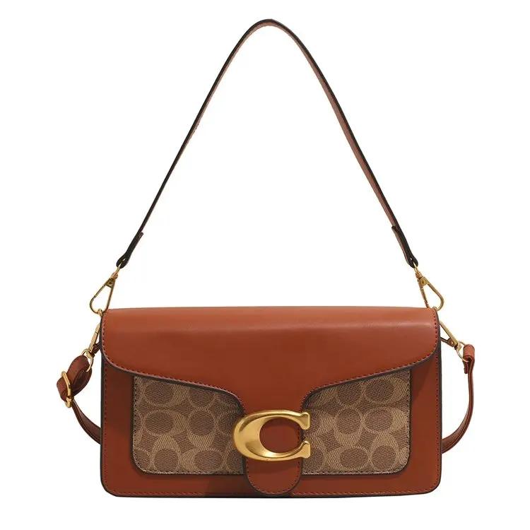 Sac à langer de luxe de créateur : grand sac fourre-tout en cuir vintage pour femme, élégant sac à m