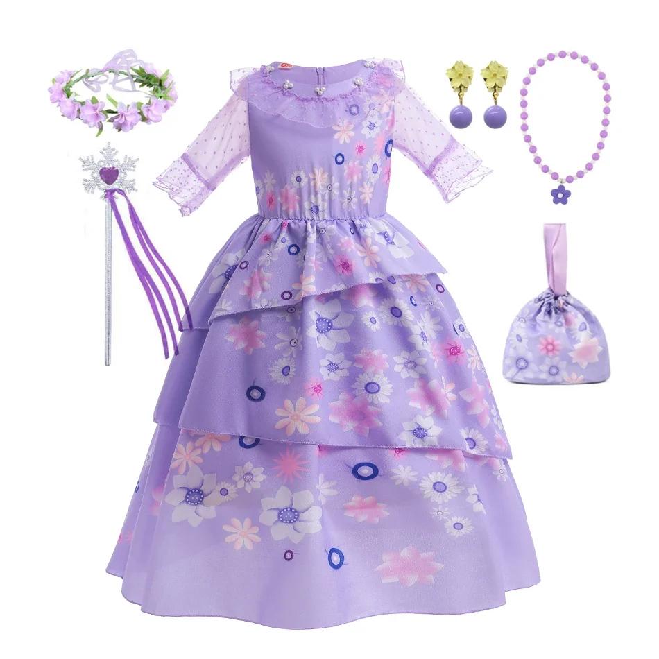 Isabella robe à breloques fille robe de princesse fantaisie fête enfant vêtements Halloween noël fêt