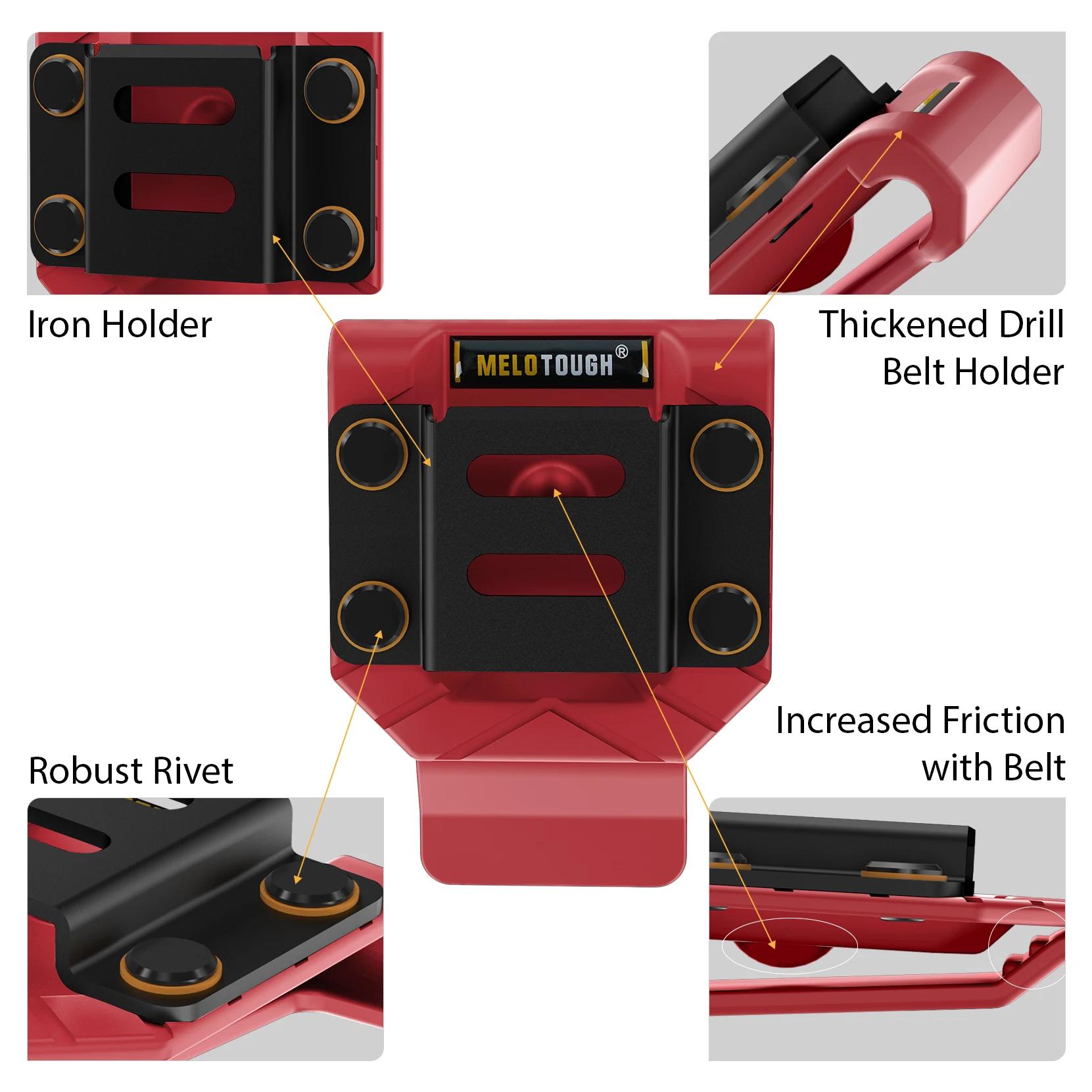MELOTOUGH Support de forage pour ceinture à outils, clip de ceinture de forage, étui de forage, supp