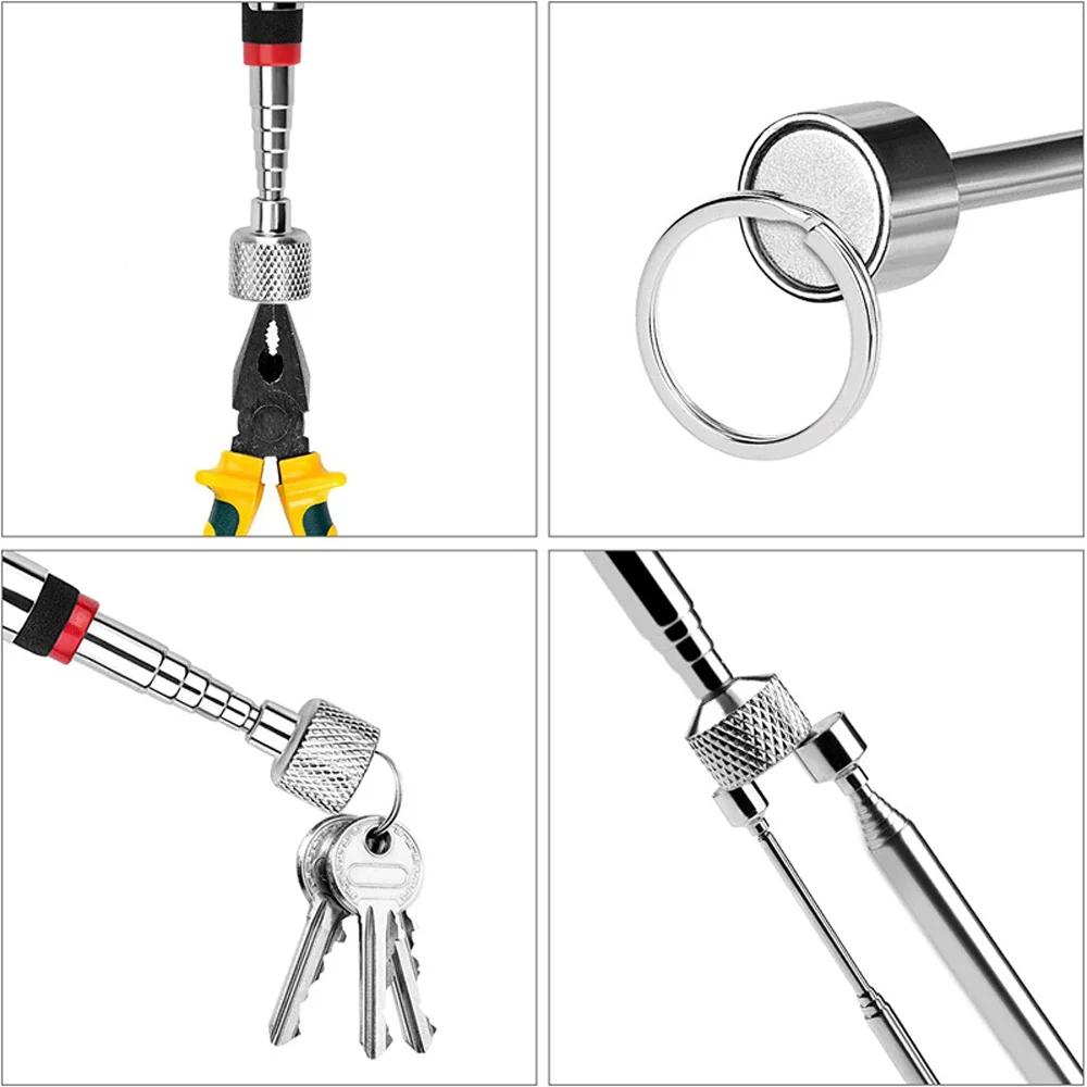 Bâton de tige de ramassage extensible, Mini stylo magnétique télescopique Portable pour ramasser les