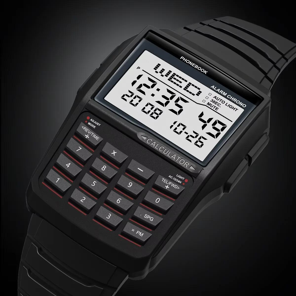 Montre Calculatrice Multifonctionnelle Homme 2026 – Montre Électronique LED de Luxe Tendance, Style