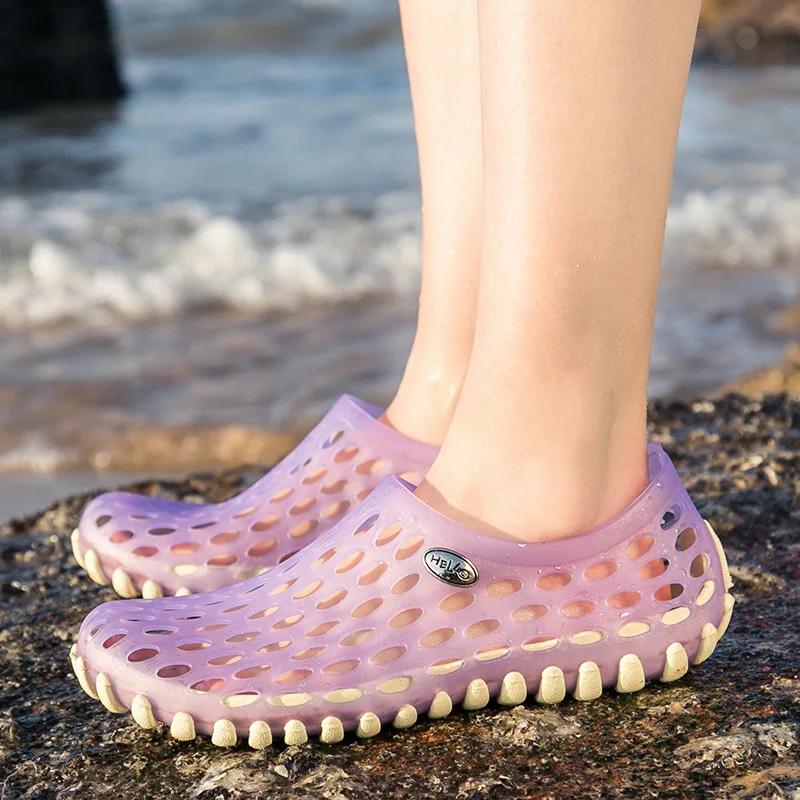 Sandales de plage unisexes - Pantoufles légères de voyage pour piscine et jardin grande taille