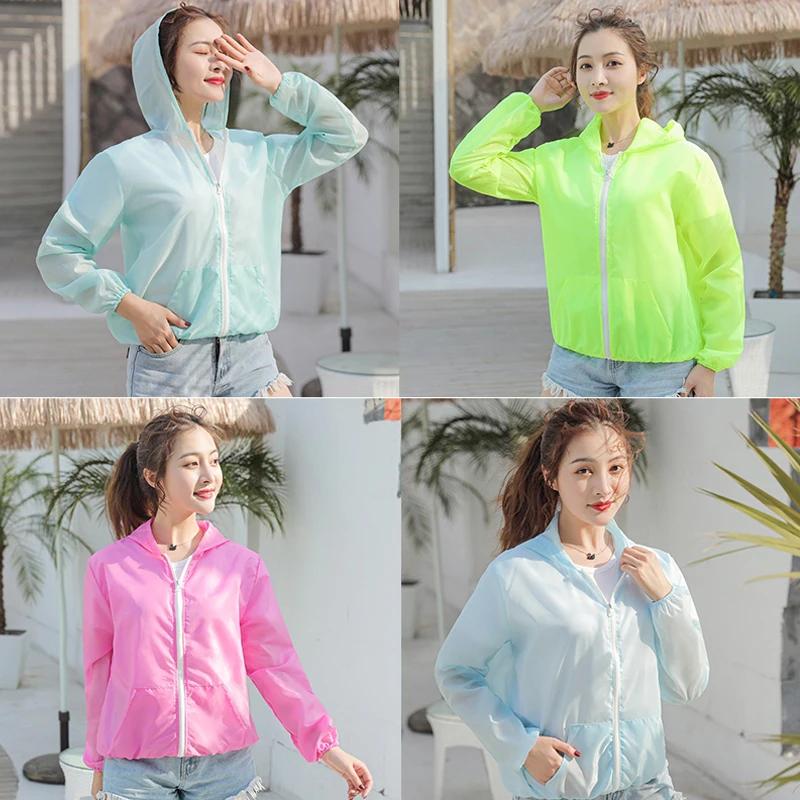 Veste de protection solaire pour femme, manteau anti-UV, coupe-vent de sport à séchage rapide, chemi