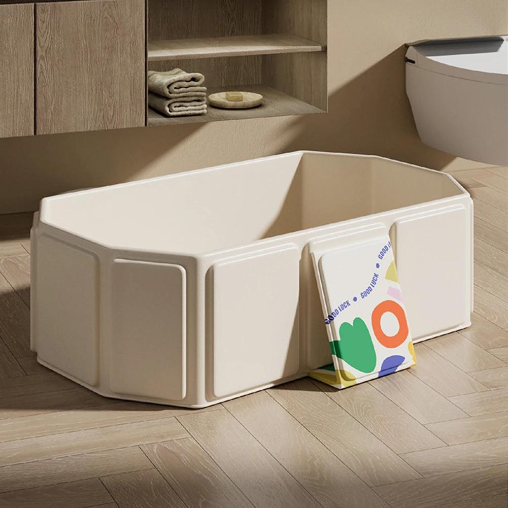 Baignoire pour bébé avec drain intégré, baignoire compacte pliable de qualité supérieure, baignoire