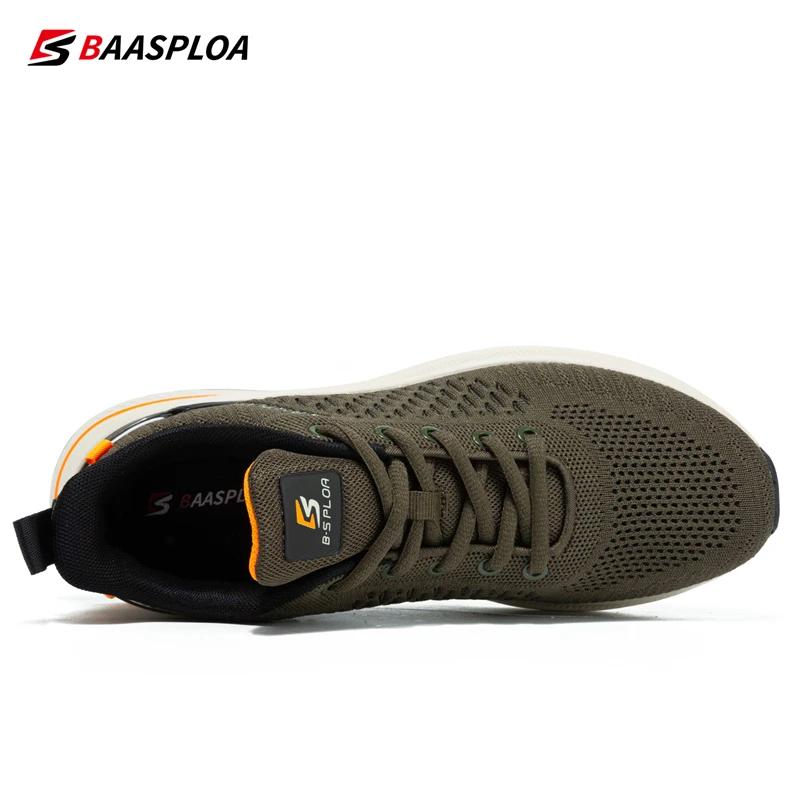 Baasploa-Chaussures de course décontractées légères pour hommes, baskets en maille de créateur, chau