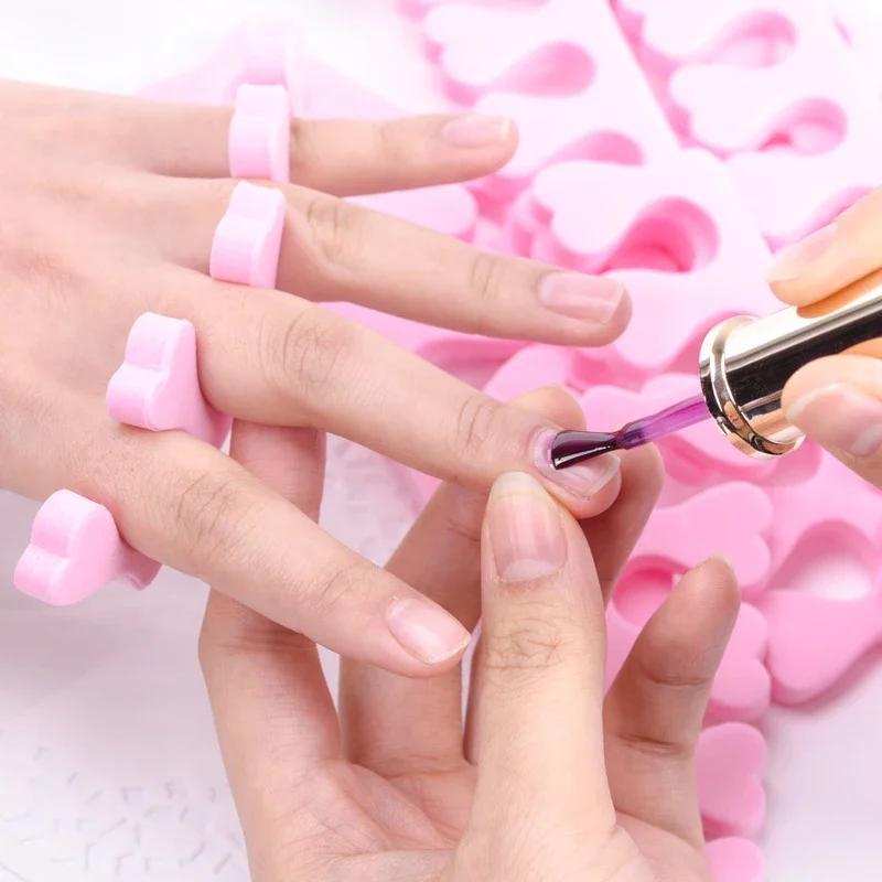Séparateurs d'orteils pour Nail Art, 100 à 200 pièces/paquet, éponge pour pieds, vernis Gel UV doux,
