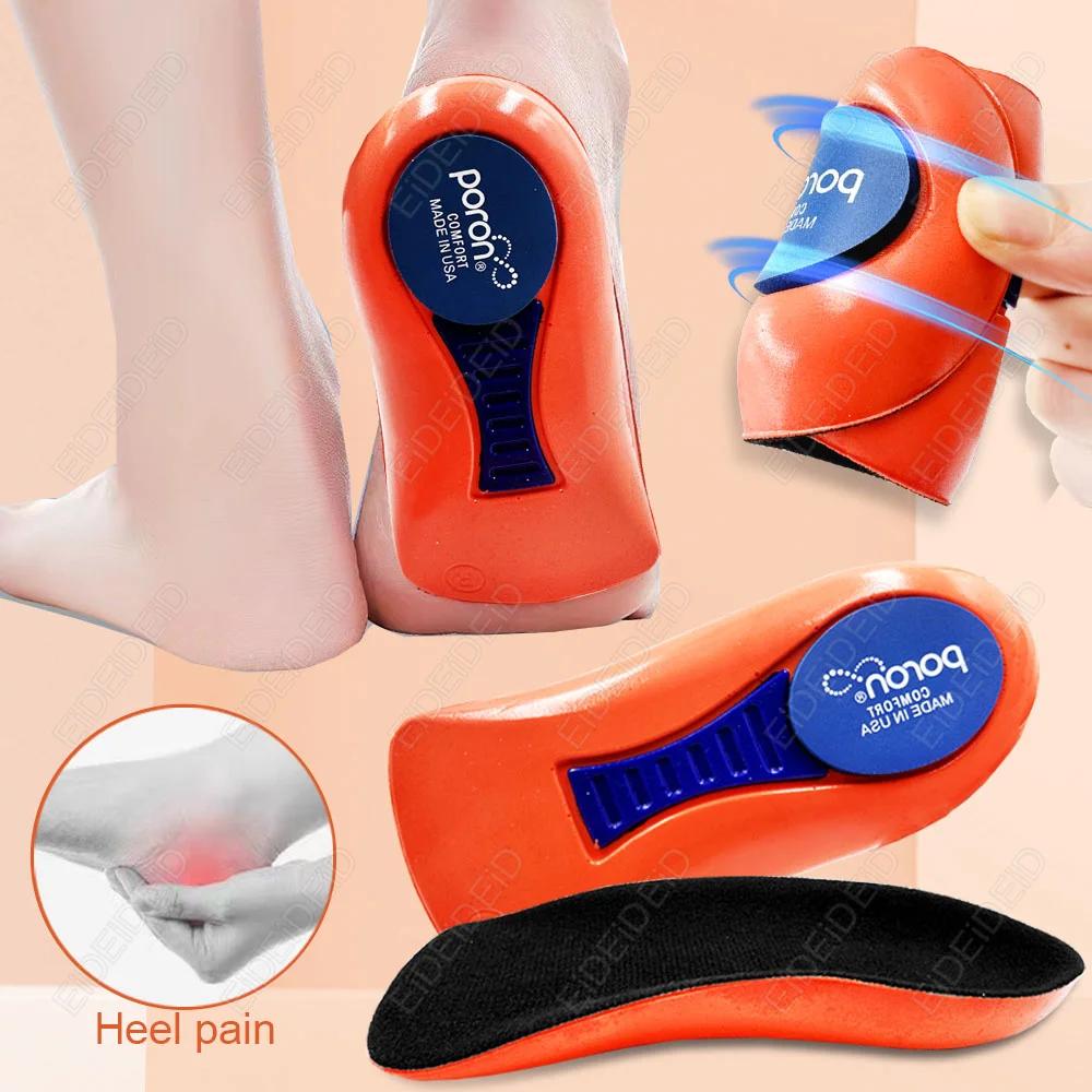 Semelles orthopédiques de Sport élastiques pour pieds hommes femmes EVA Absorption des chocs demi-ch