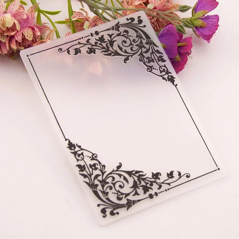 Dossier en relief 3D pour bricolage, artisanat, coin exécutif, motif de fleurs, carte de fond, timbr