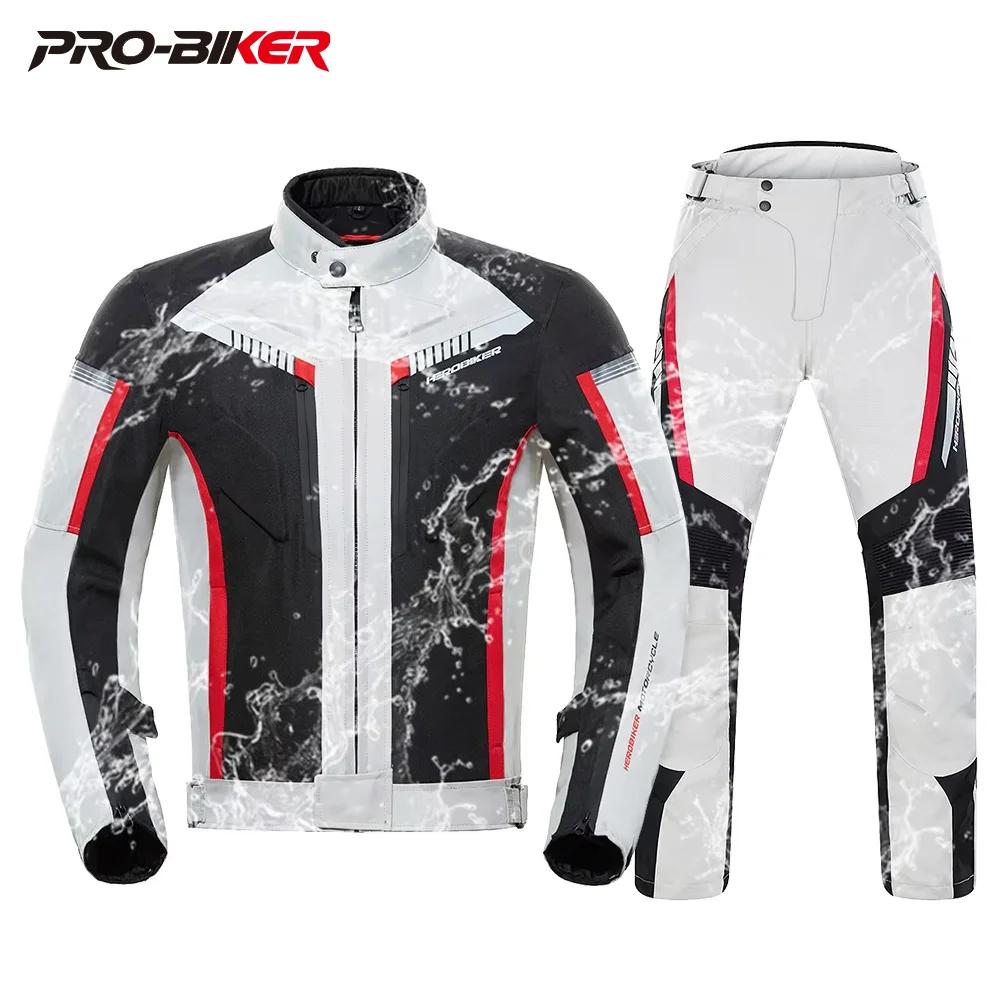 HEROBIKER veste de Moto imperméable homme veste de course pantalon de Moto portable vêtements de Mot
