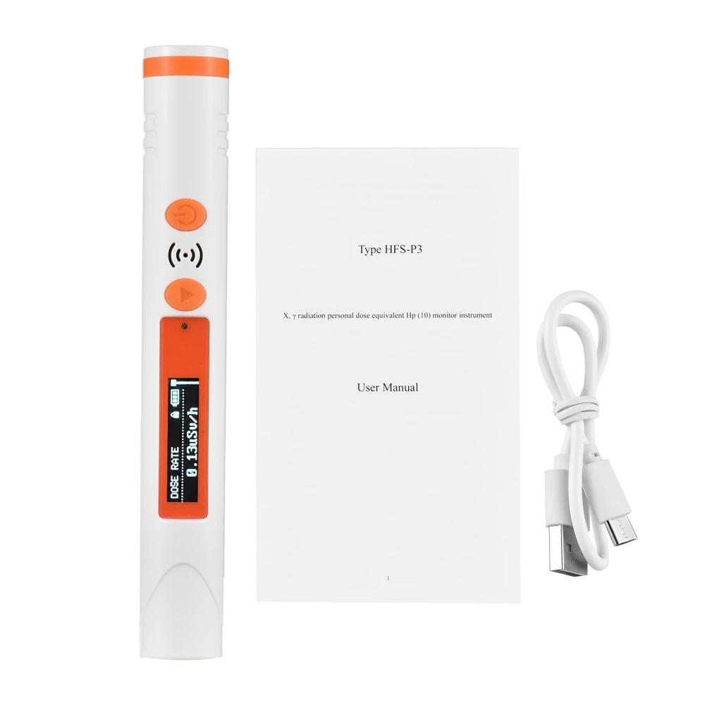 Détecteur de rayonnement nucléaire de Type stylo de poche HFS-P3, alarme de dose de rayons x y β, co